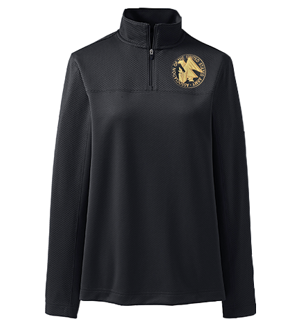 Womenߴs Textured Quarter Zip Pullover