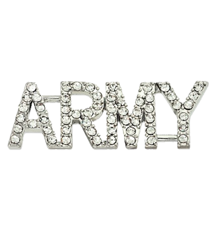 ARMY Rhinestone Pin
