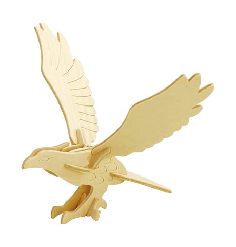 3D Wooden Puzzle — Eagle