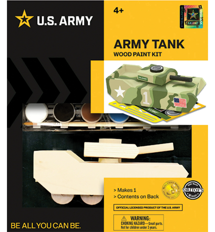 U.S. Army Tank Licensed Wood Paint Kit