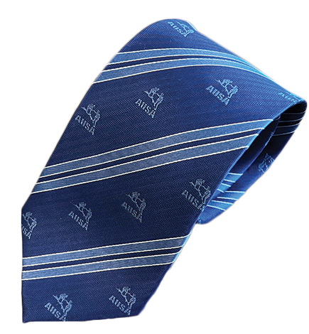 Blue Tie with AUSA Logo