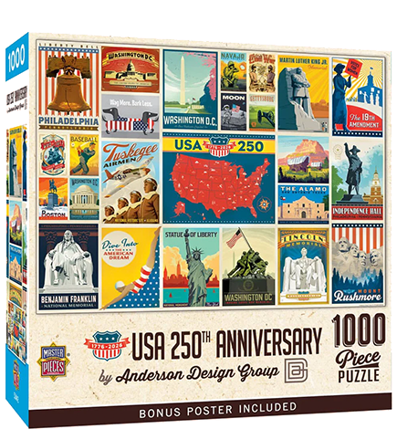 Vintage Posters — USA 250th Anniversary 1000 Piece Jigsaw Puzzle