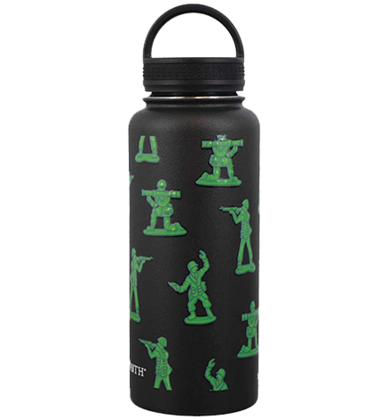 Army Men Water Bottle — 32 Oz. — Loop Lid