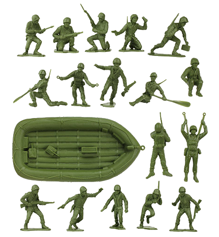 Plastic Army Men Figurines