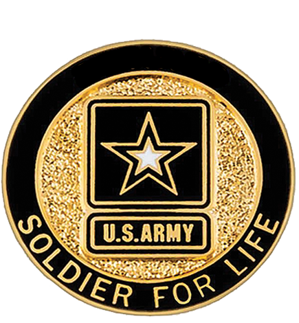 Soldier For Life Lapel Pin